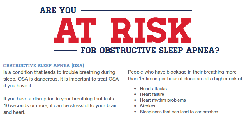 Sleep Apnea Risk Assessment Infographic